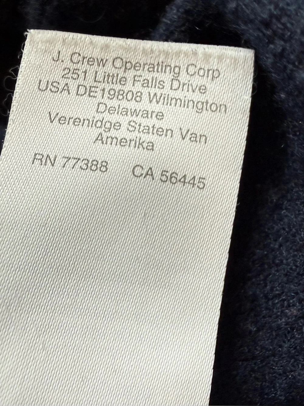 J.Crew 100% Cashmere Crewneck Sweater Navy Blue